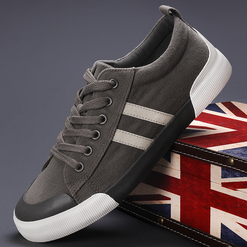 Lightweight breathable versatile casual men's low top flat lace up shoes for men