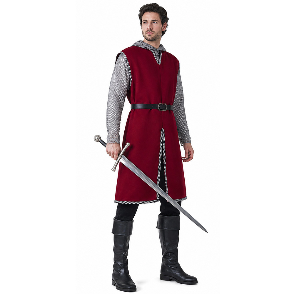 New Medieval Knight Cosplay Costume for Halloween Role Play Warrior Battle Knight Cosplay