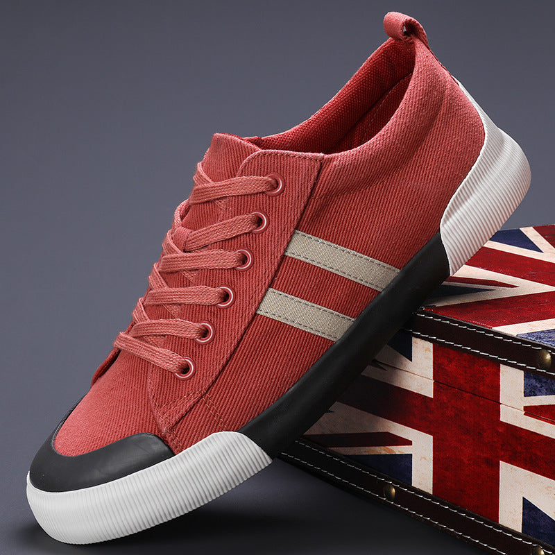 Lightweight breathable versatile casual men's low top flat lace up shoes for men
