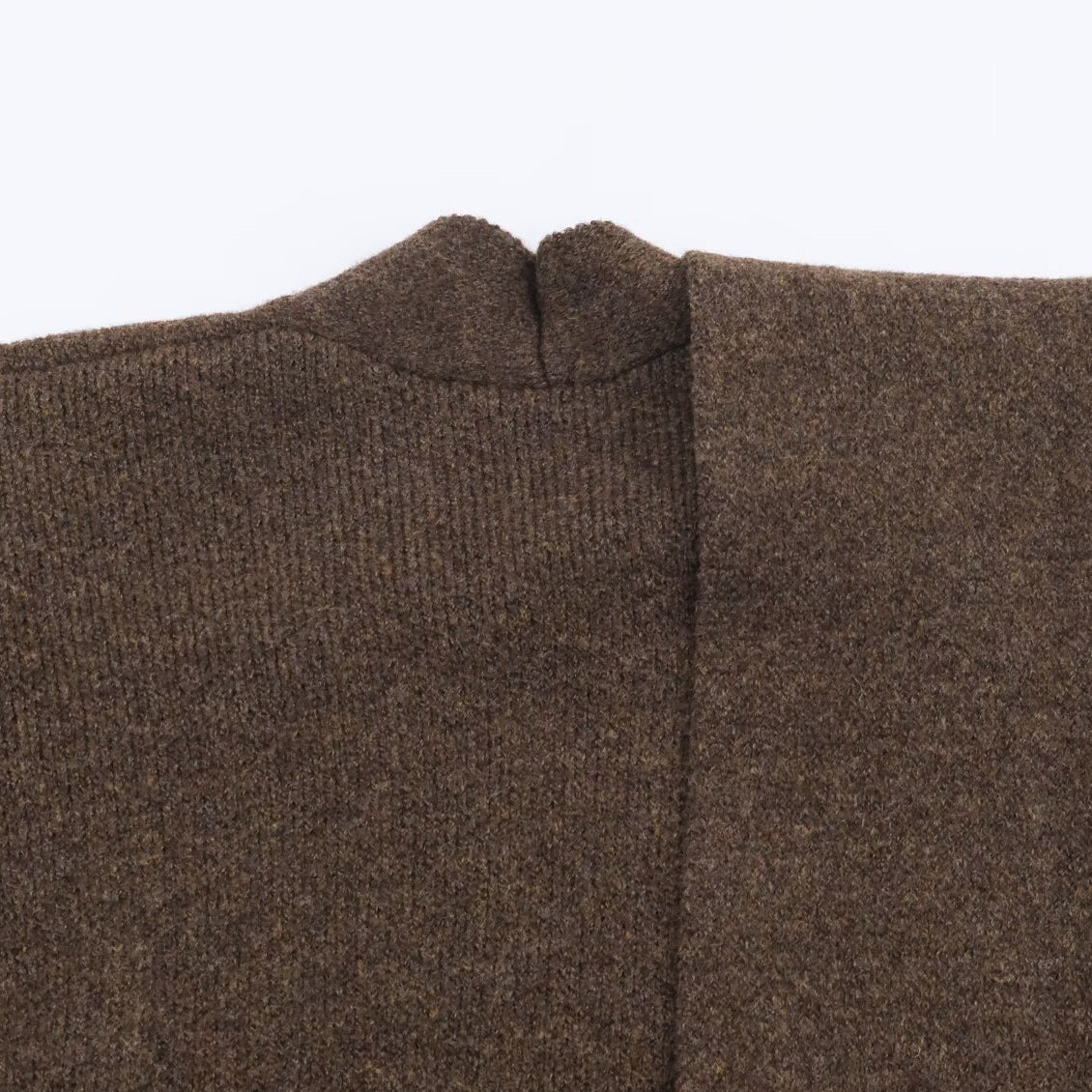 Commuter style scarf asymmetrical pullover knit sweater