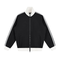 Contrast Side Stripe Fleece Track Jacket