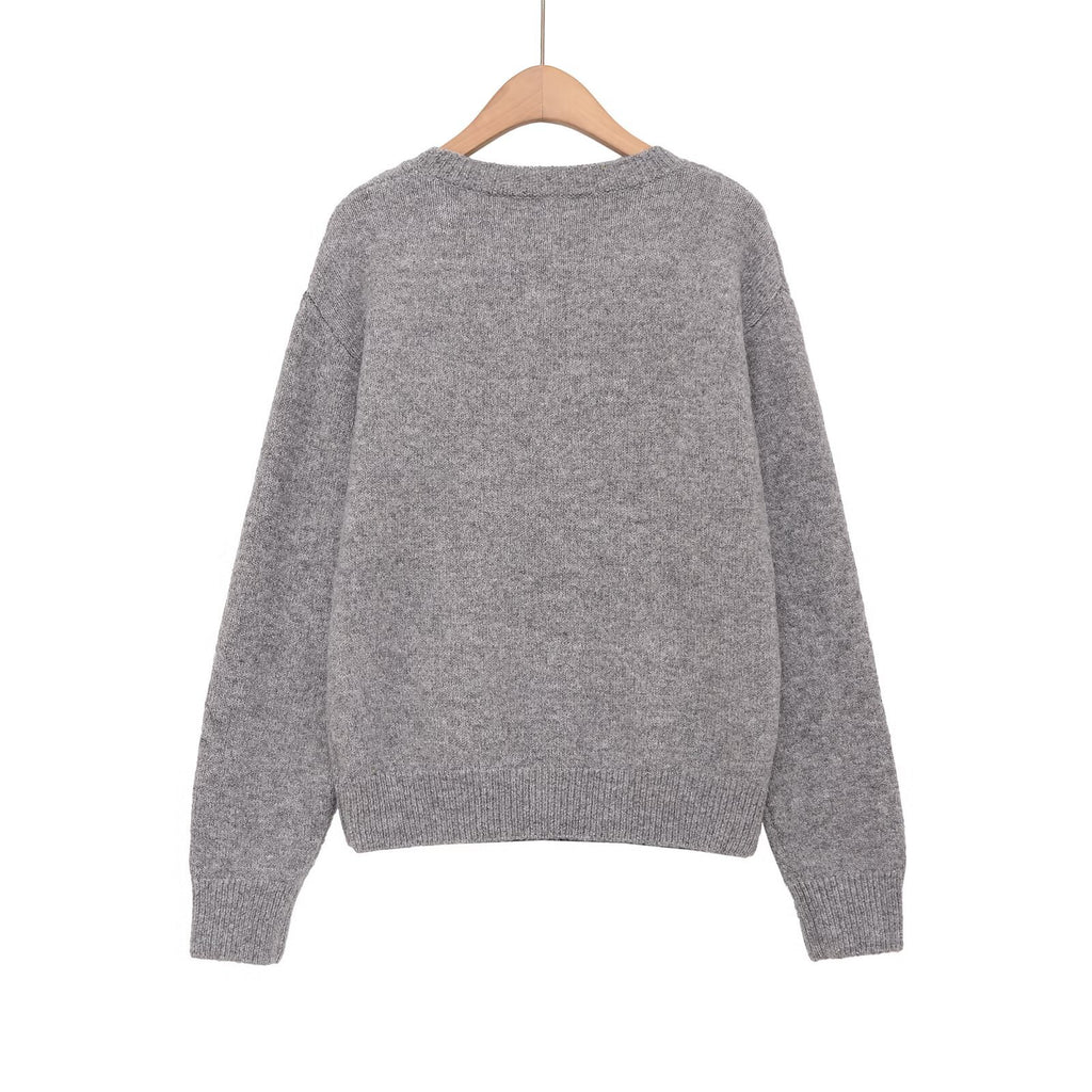 Handmade Jacquard Round Neck Knitted Shirt for Cats
