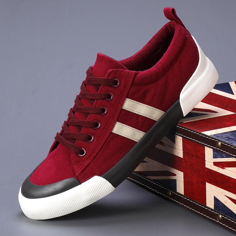 Lightweight breathable versatile casual men's low top flat lace up shoes for men