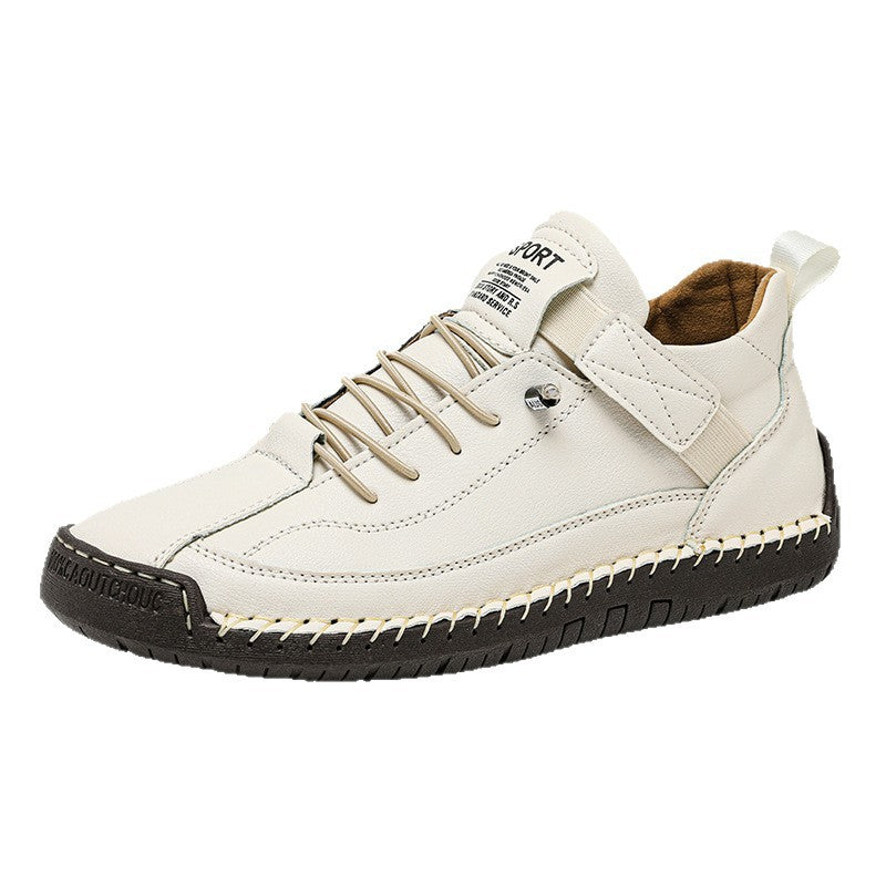Casual Women's Shoes with Hand-Stitched Details, Oversized Comfortable Design
