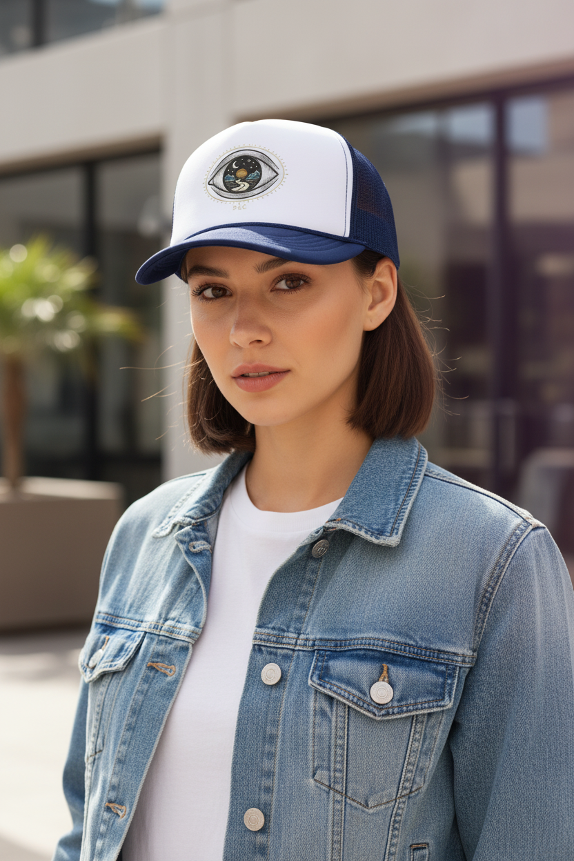 Celestial Eye – Female Navy/White