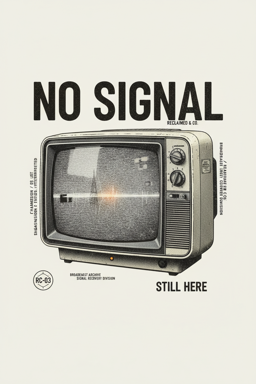 No Signal — Heavyweight Garment-Dyed Tee | Reclaimed & Co.