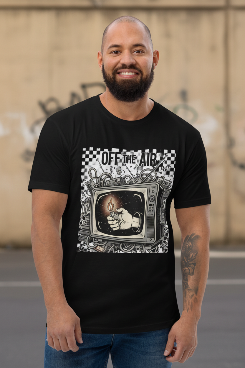 Off the Air Tee – Male Model
