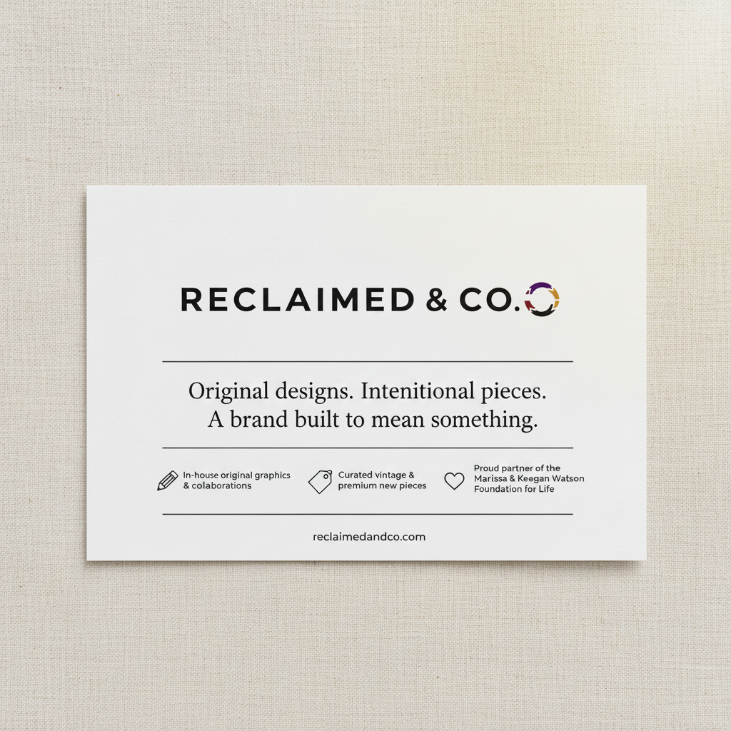 Reclaimed & Co. — Brand Card v2