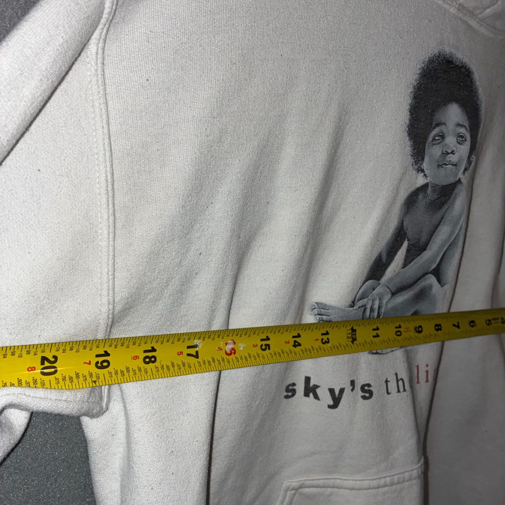Notorious B.I.G. Sky’s The Limit Hoodie Ready To Die Baby Graphic Size M