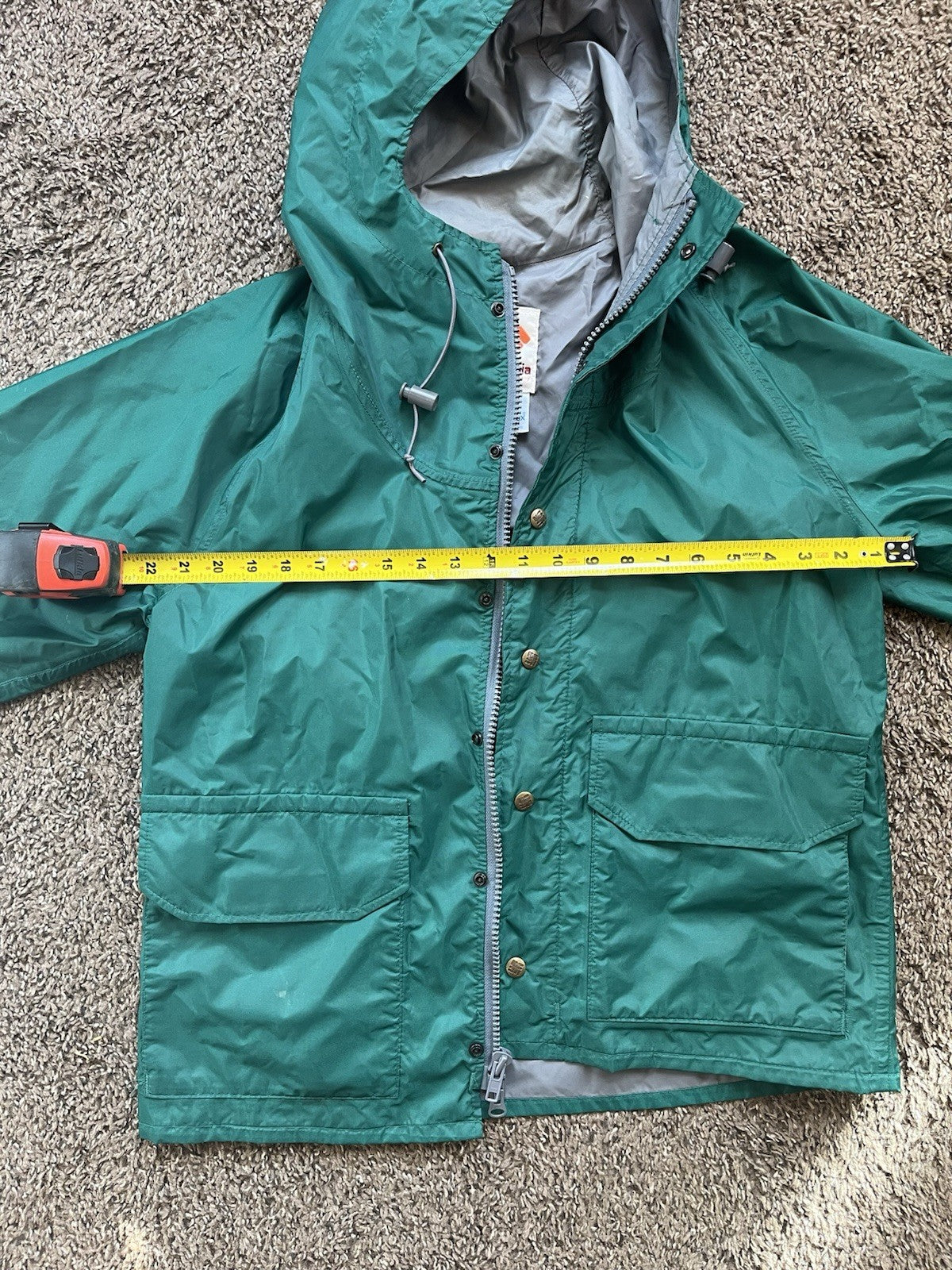 Columbia Goretex Vintage Brown Tag Hooded Jacket Made In USA Size M