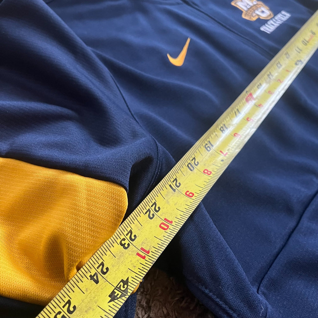 Nike Marquette Golden Eagles Track & Field 1/4 Zip Pullover Jacket XL – Navy