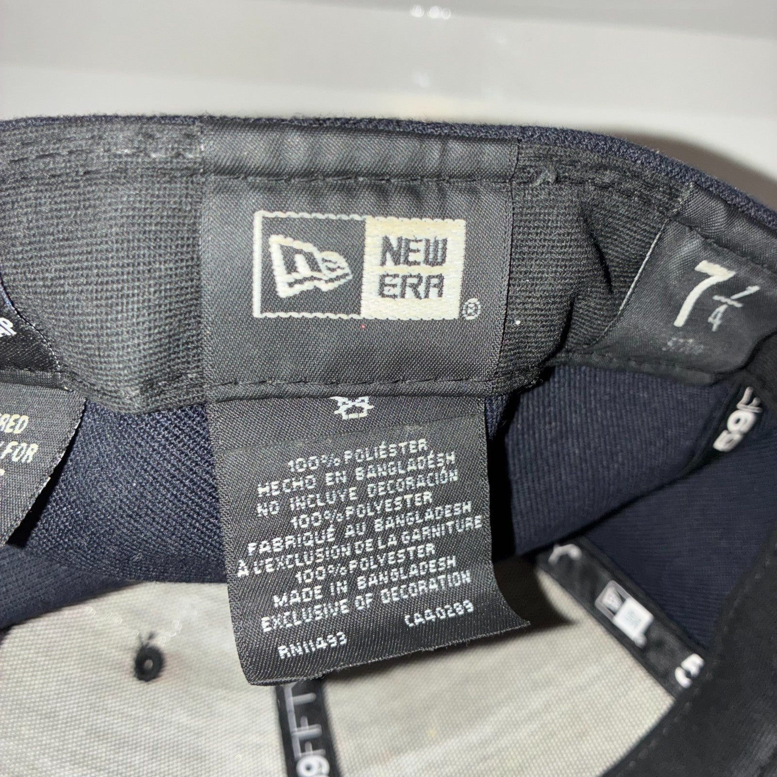 New Era 59FIFTY New York Yankees Fitted Hat Cap Size 7 1/4 – Black MLB