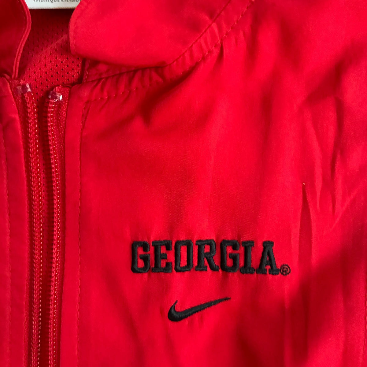 Vintage Georgia Bulldogs Nike Windbreaker NCAA UGA Red Black Jacket Small