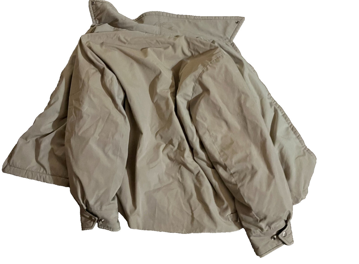 Vintage Mighty Mac Tan Bomber Jacket Sherpa Collar 70s-80s Large 🇺🇸
