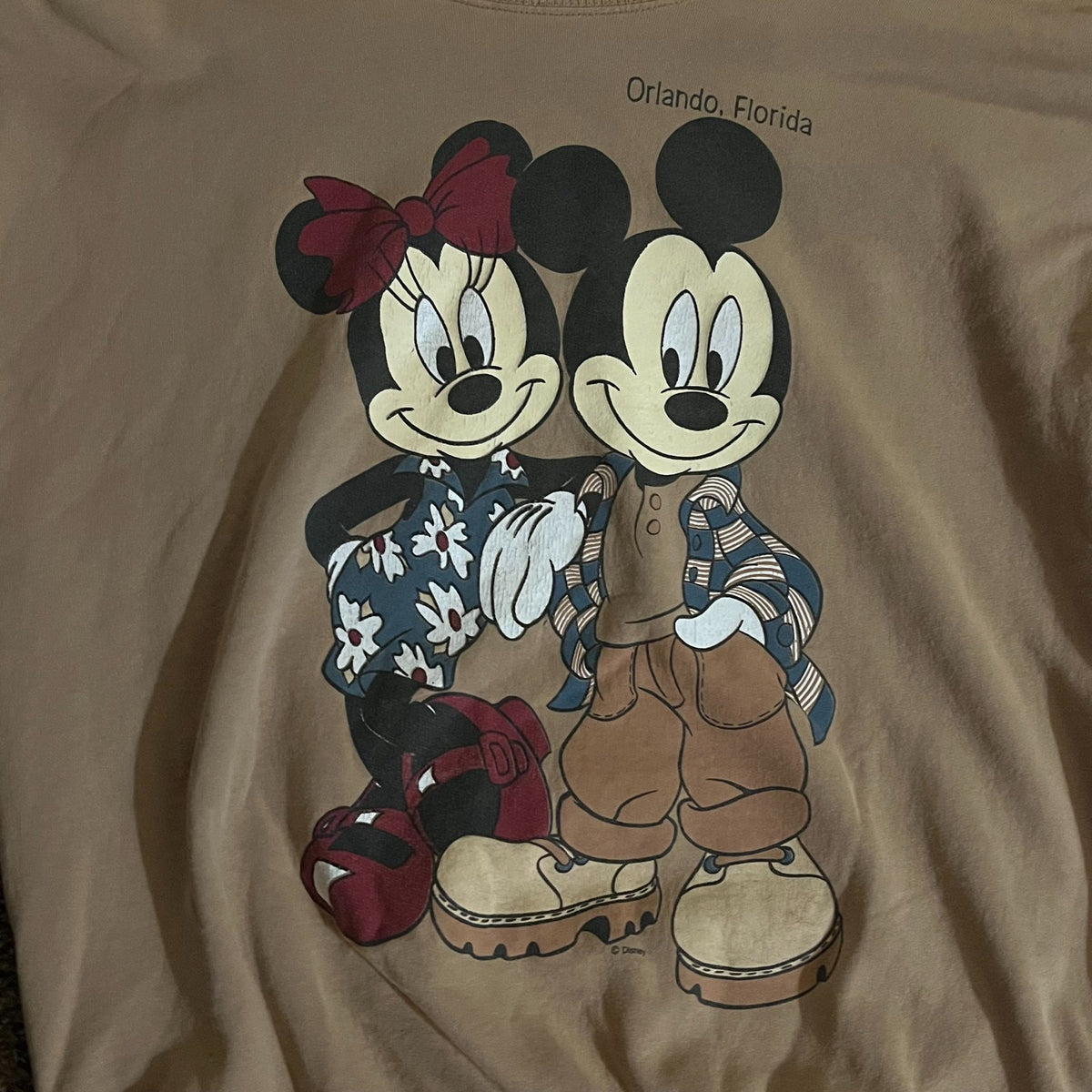 Vintage Mickey Minnie Mouse 90's Disney Graphic Crewneck Sweatshirt–Double Side