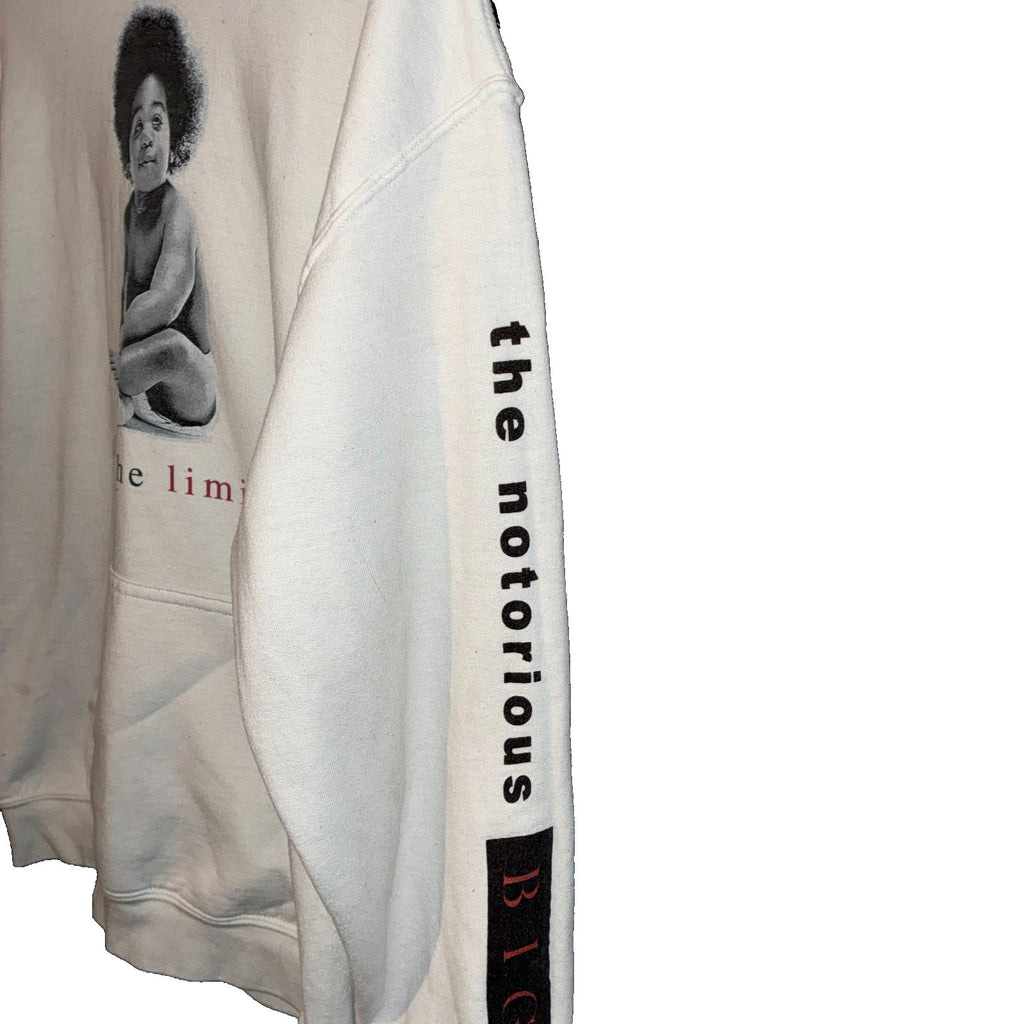 Notorious B.I.G. Sky’s The Limit Hoodie Ready To Die Baby Graphic Size M