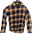 American Eagle Outfitters Plaid Flannel Shirt Navy Yellow  Red Medium