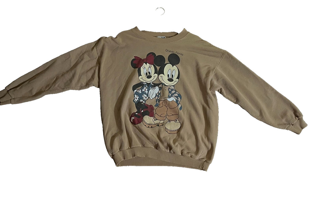 Vintage Mickey Minnie Mouse 90's Disney Graphic Crewneck Sweatshirt–Double Side