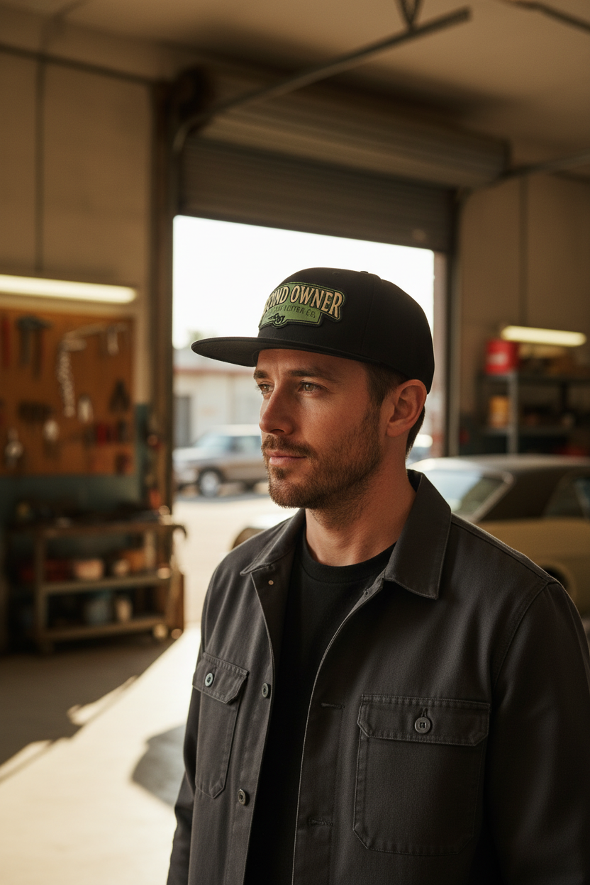 Second Owner Snapback — Male Garage