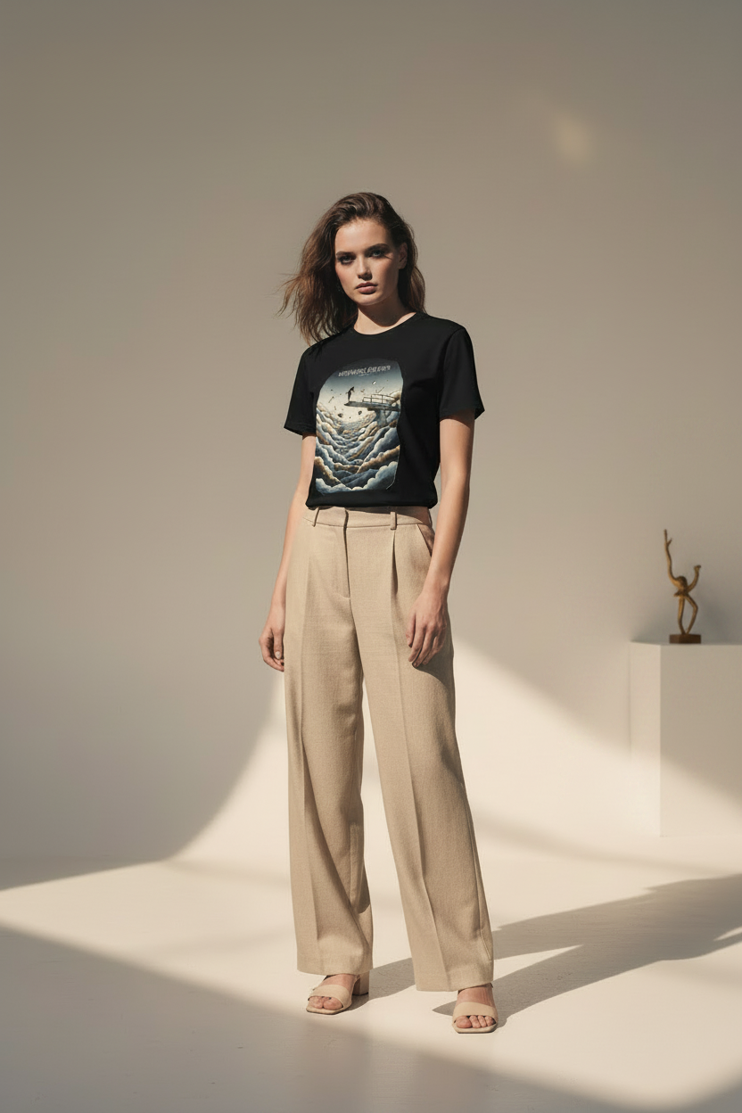 Somewhere Between Tee – Female Editorial Balanced