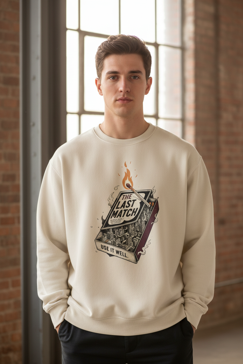 The Last Match Sweatshirt – Male White