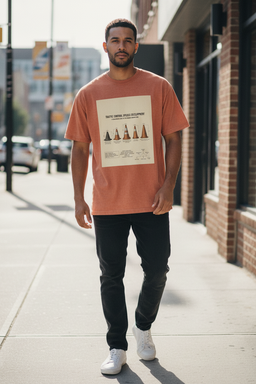 Traffic Cone Tee — Man, Yam