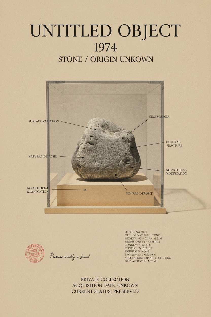 Untitled Object — The Priceless Rock Oversized Back Print