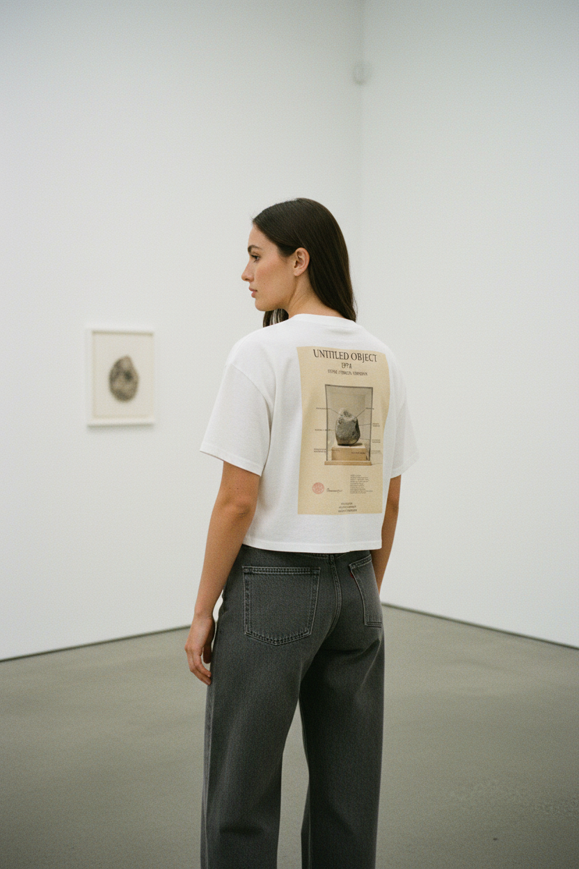 Untitled Object — White Crop Top